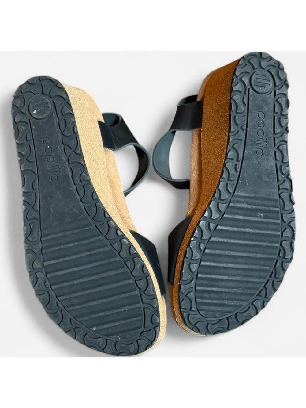 Birkenstock Papillio Black Wedge Sandals EU 38 - Picture 6 of 6
